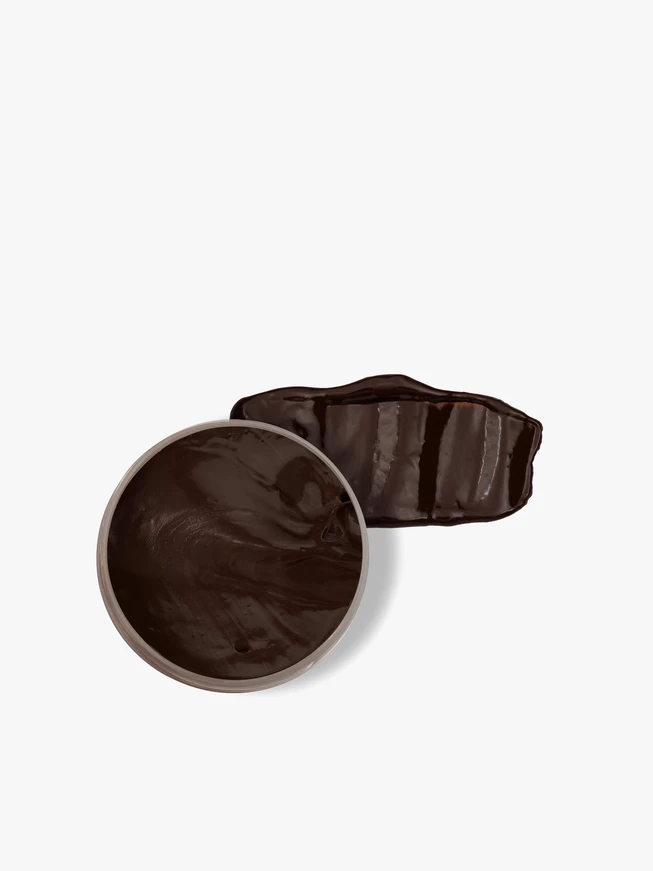 Dunkelbraune Schuhcreme