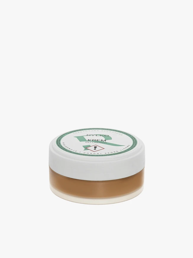 Light brown shoe cream