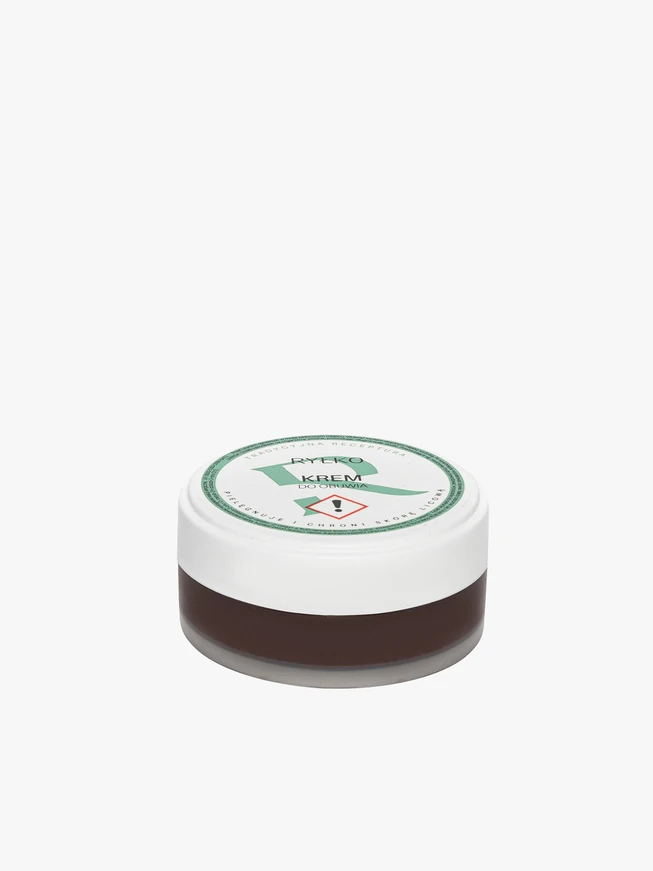 Dunkelbraune Schuhcreme