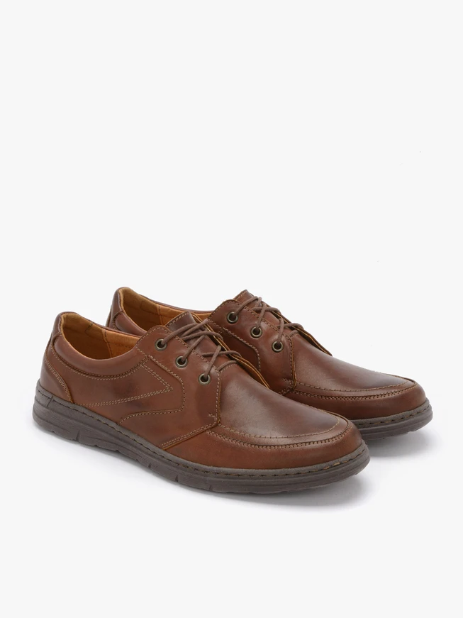 Brown lace-up shoes