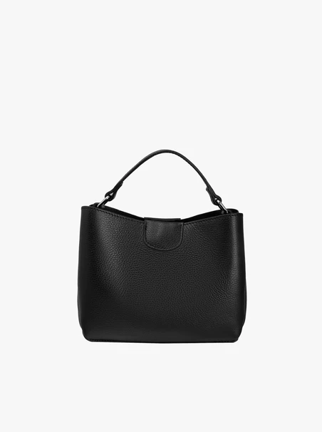 Handtasche in kombinierten Materialien