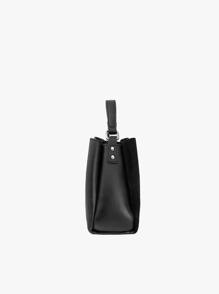 Handtasche in kombinierten Materialien
