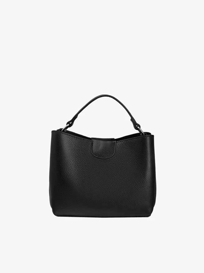 Handtasche in kombinierten Materialien