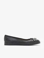 Schwarze Ballerinas mit Schleife