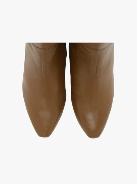 Braune Stiletto-Stiefel