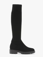 Schwarze Stiefel mit elastischem Schaft