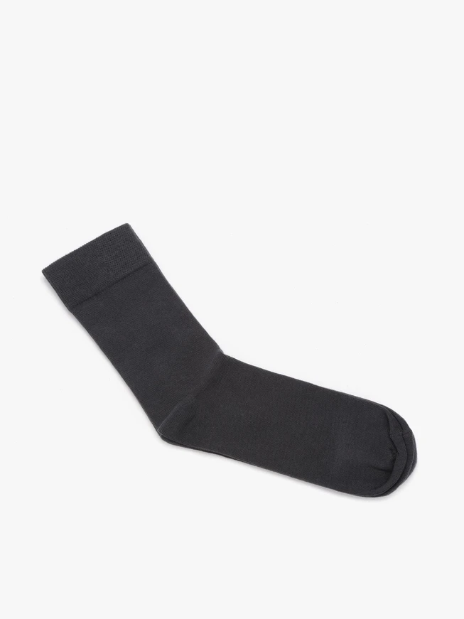 Graphitfarbene Herrensocken
