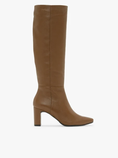 Braune Stiletto-Stiefel