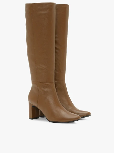Braune Stiletto-Stiefel