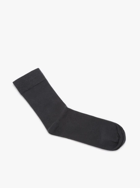 Graphitfarbene Herrensocken