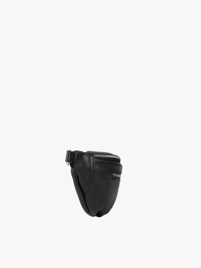 Schwarze Nierentasche - Crossbody