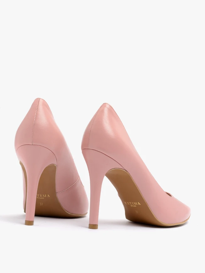 Rosa hohe Stiletto-Pumps