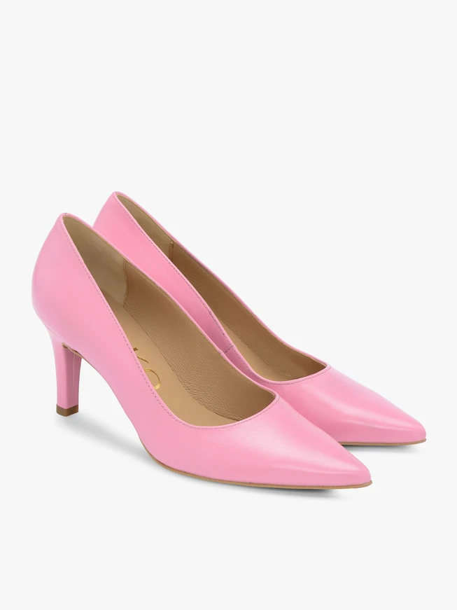 Rosa Pumps mit hohem Absatz