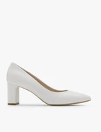 Weiße Stiletto-Pumps