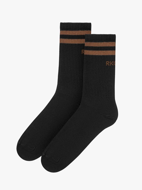 Women’s socks with stripes above the ankle