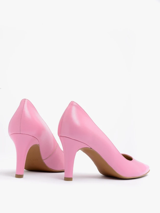 Rosa Pumps mit hohem Absatz