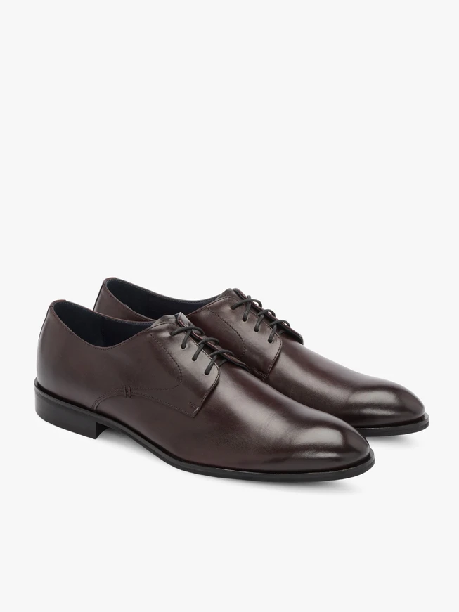 Burgunderfarbene Halbschuhe für Männer