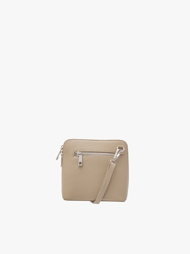 Small beige shoulder bag