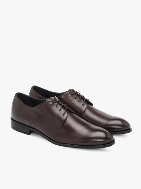 Burgunderfarbene Halbschuhe für Männer