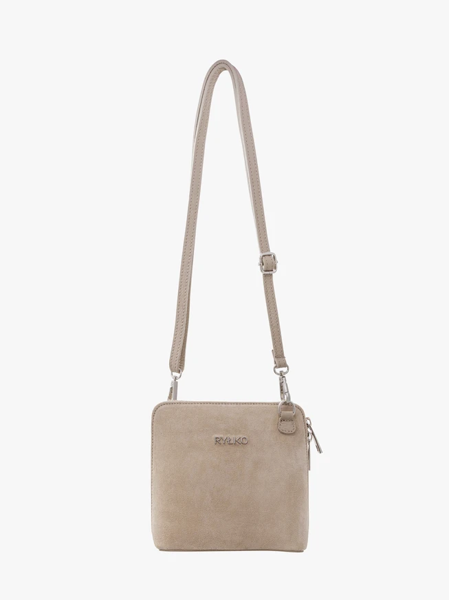 Small beige shoulder bag