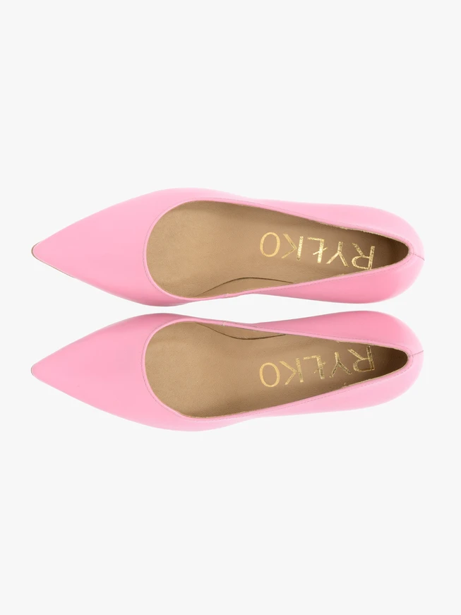 Rosa Pumps mit hohem Absatz