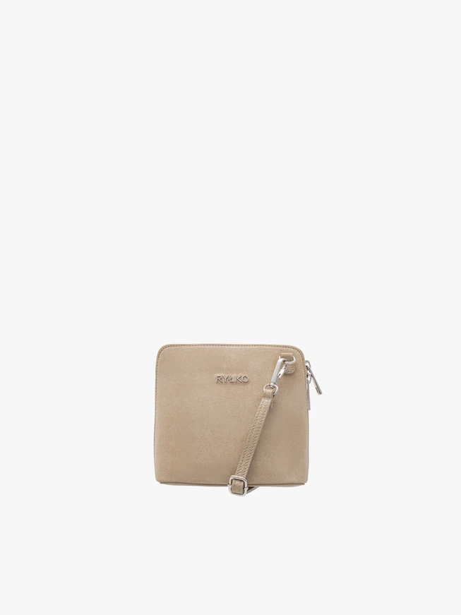 Small beige shoulder bag