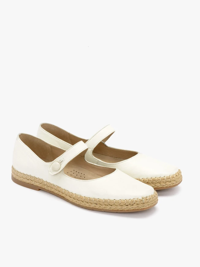 Kremowe espadryle damskie
