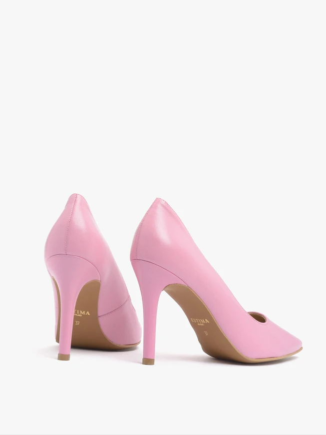 Rosa hochhackige Pumps