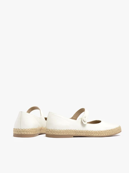 Kremowe espadryle damskie