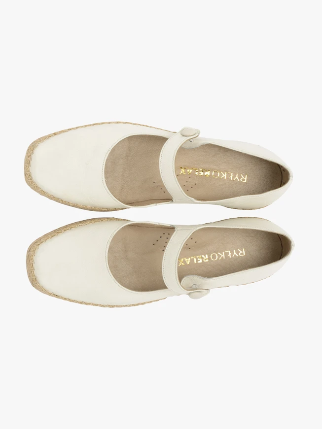 Kremowe espadryle damskie