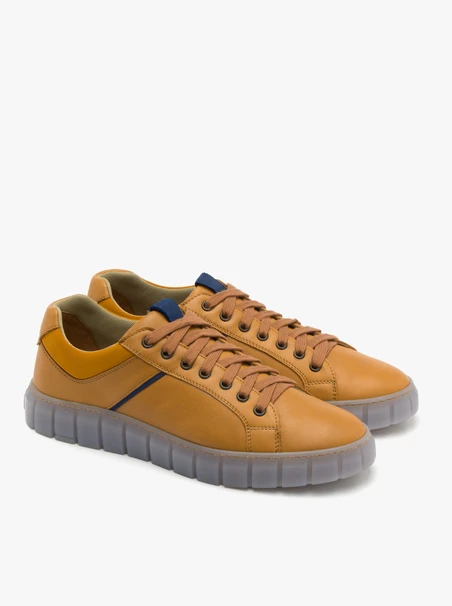 Gelbe Halbschuhe für Männer