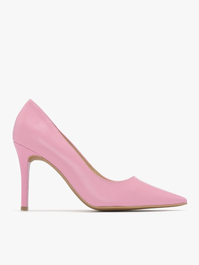 Rosa hochhackige Pumps