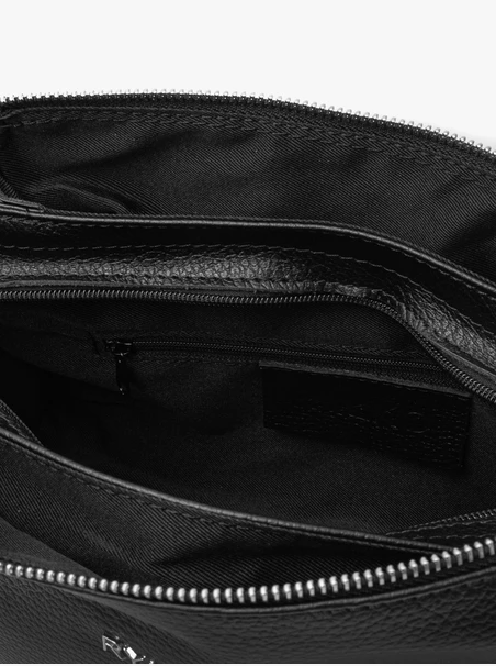 Schwarze Handtasche mit verstellbarem Riemen