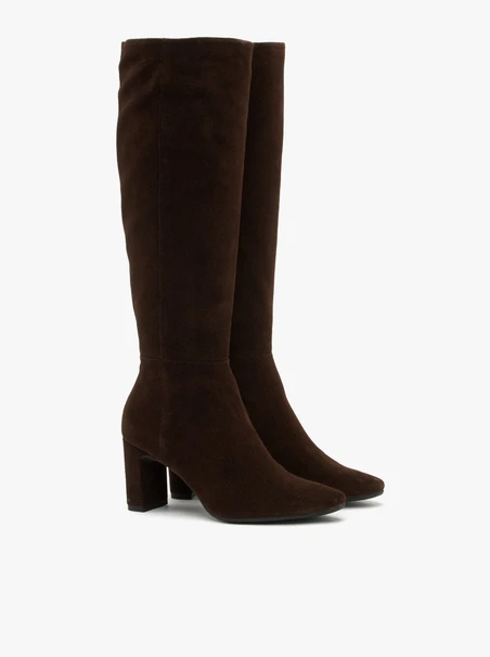 Braune Stiletto-Stiefel