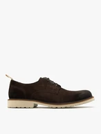 Dark brown suede men’s shoe