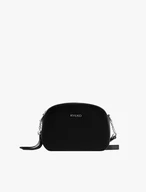 Schwarze Handtasche mit dekorativer Quaste