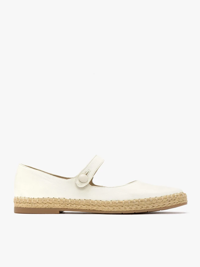 Kremowe espadryle damskie