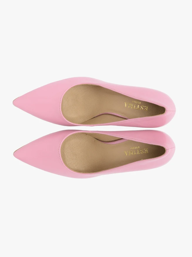 Rosa hochhackige Pumps