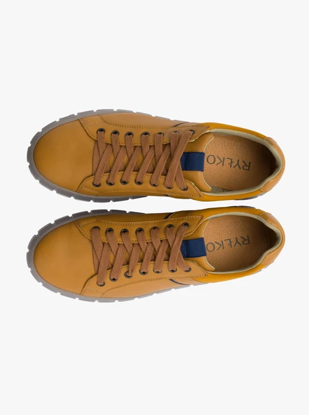 Gelbe Halbschuhe für Männer