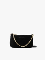 Schwarze Handtasche mit goldener Kette