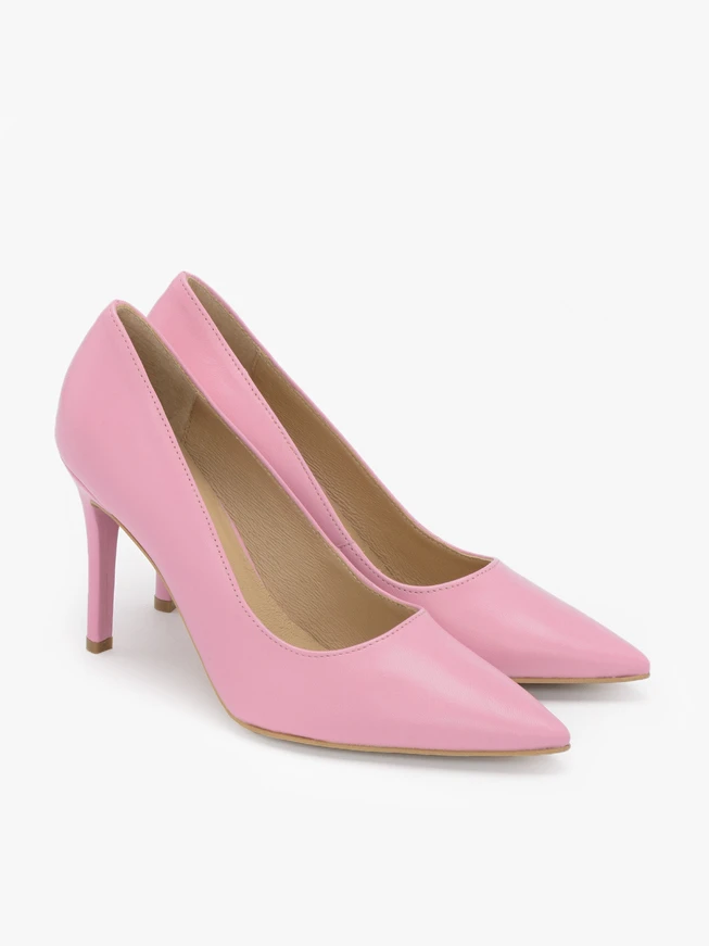 Rosa hochhackige Pumps