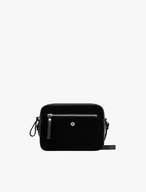 Black handbag with adjustable strap