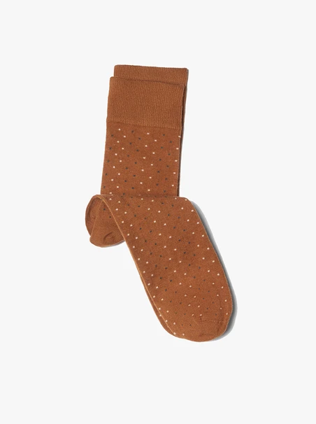 Rote Socken mit Tupfen für Männer
