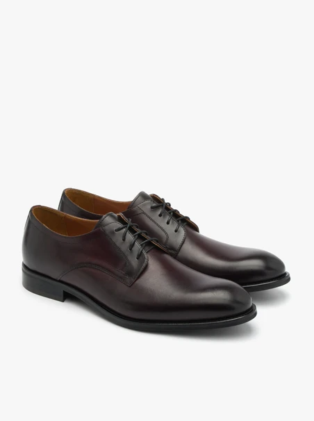 Burgunderfarbene Halbschuhe für Männer