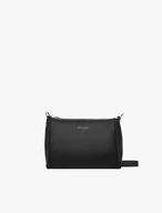 Schwarze Handtasche mit verstellbarem Riemen