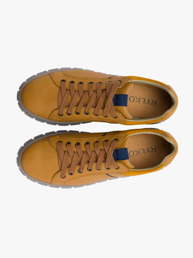 Gelbe Halbschuhe für Männer
