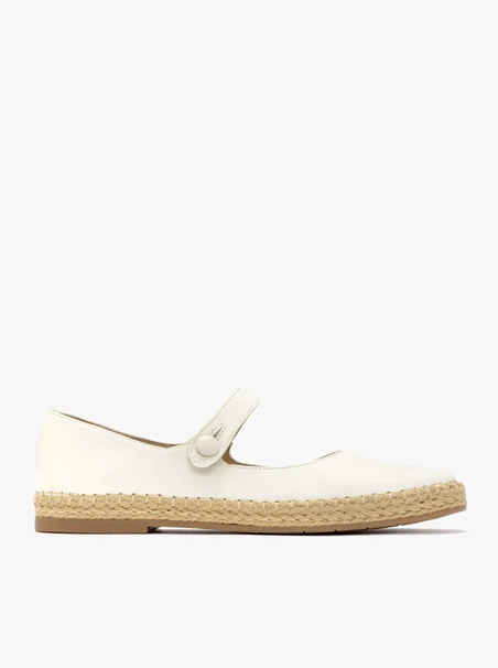 Kremowe espadryle damskie