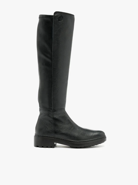 Black elastic boots