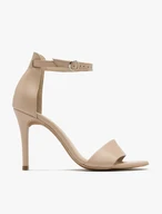 Beige high-stiletto sandals