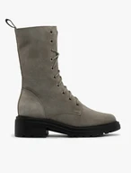 Gray suede boots